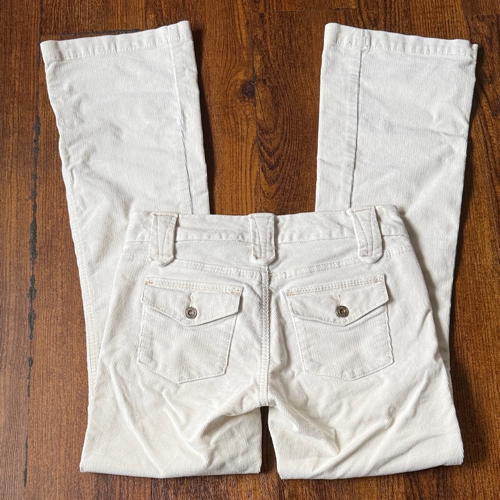 Y2K GAP Original Long and Lean White Corduroy Pants